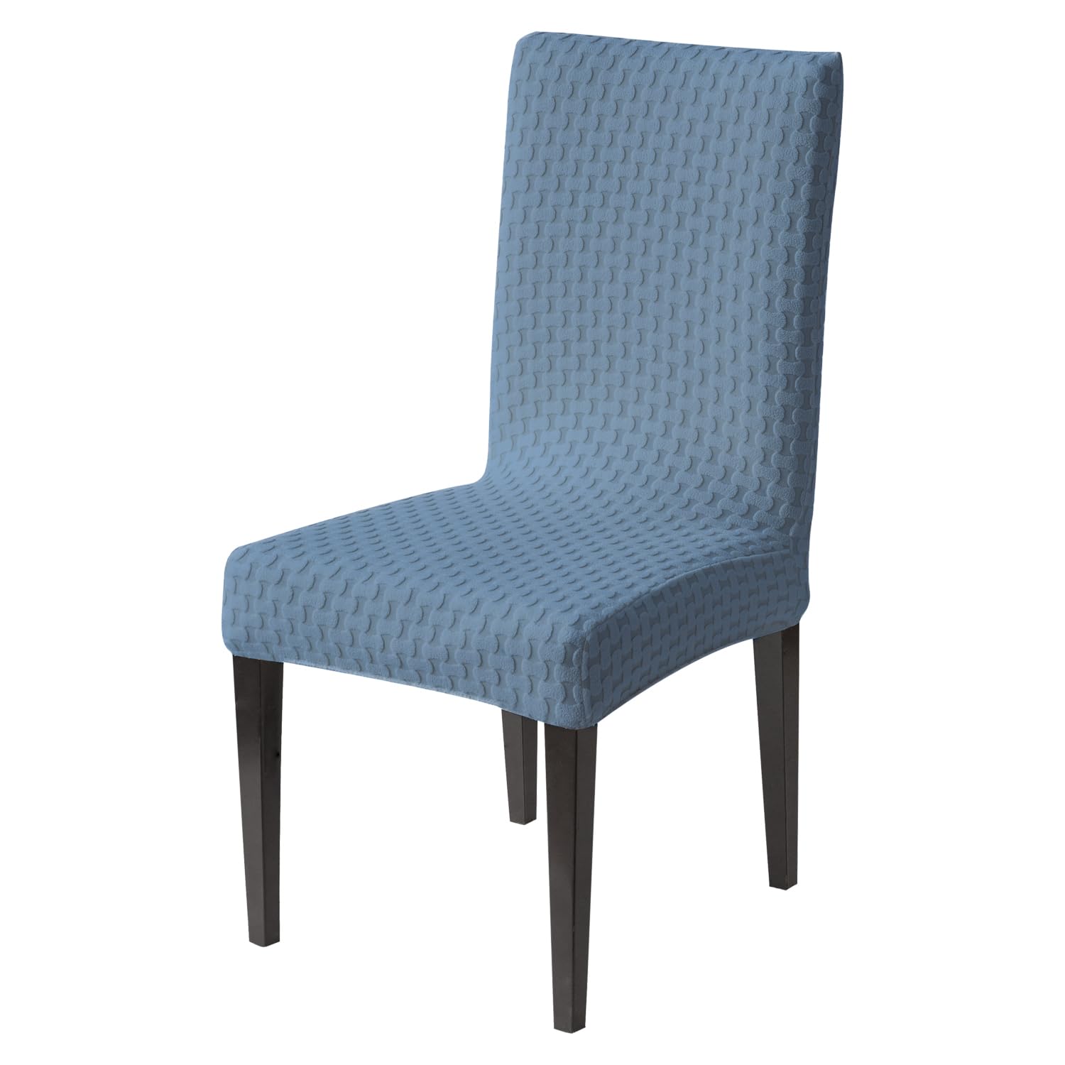 Stylish Jacquard Dining Chair Cover – 220 GSM (Light Blue)