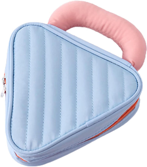 Makeup Organizer Travel Toiletry Bag Macaroon-Colored with Handle