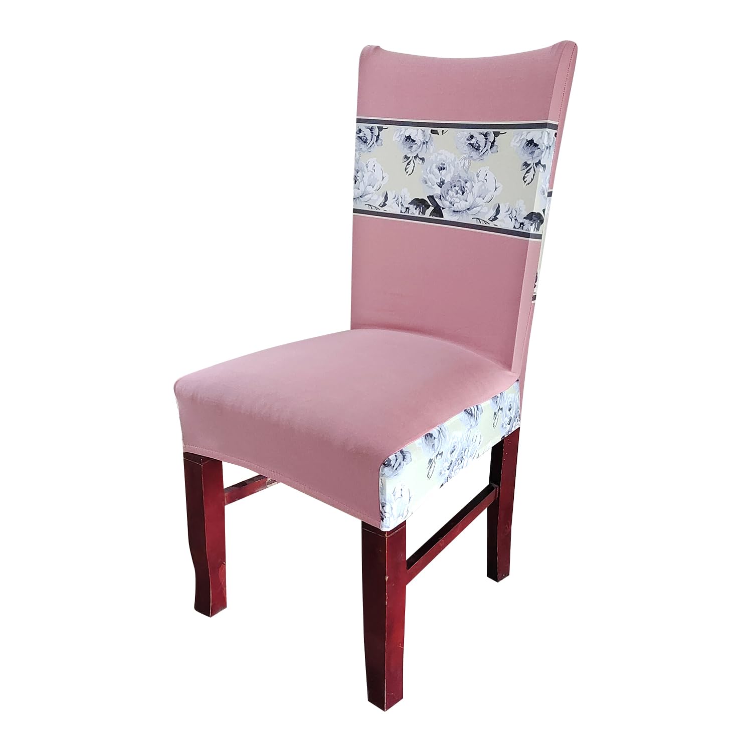 Elastic Chair Cover Stretch Removable Washable (Peach Florals)