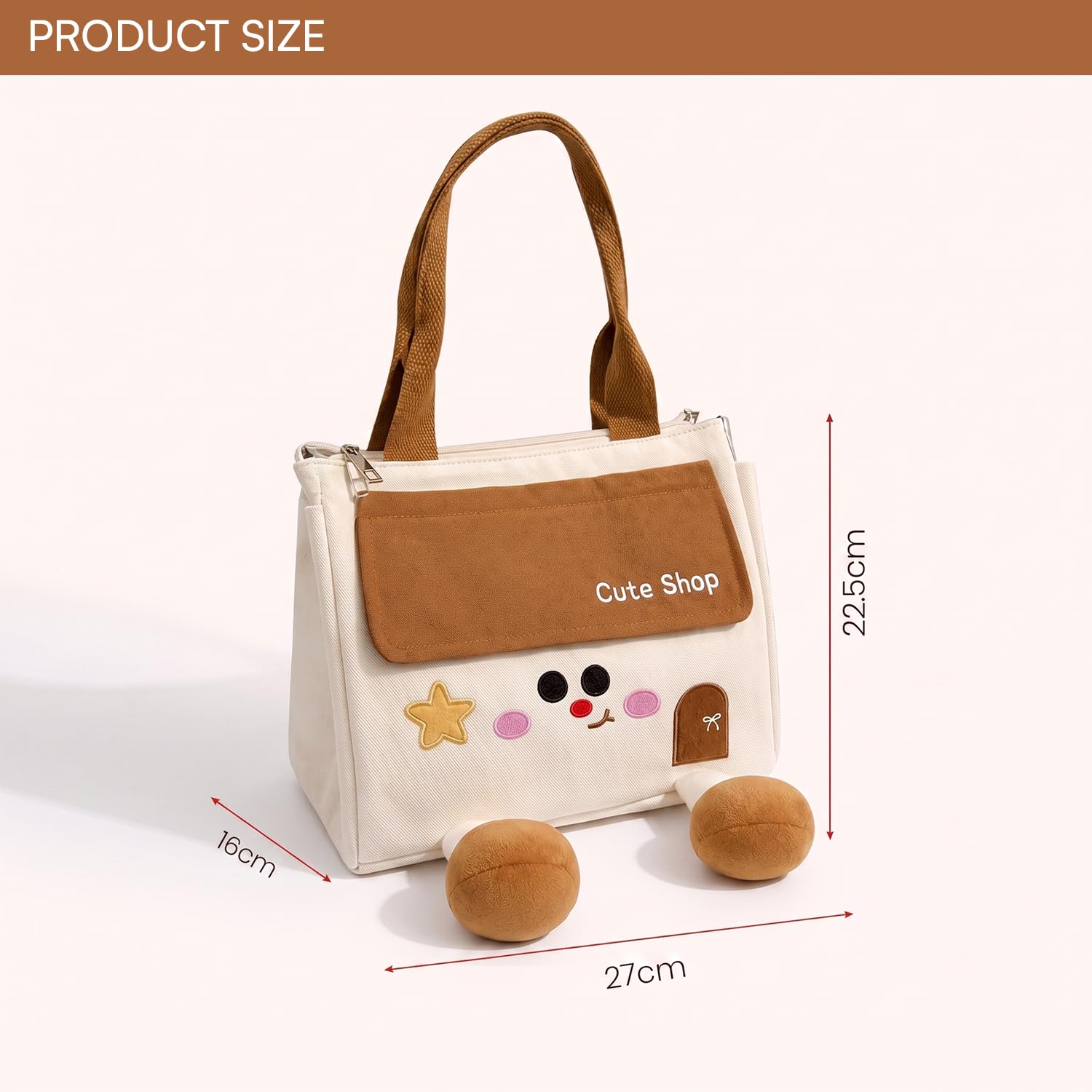3D Leg Insulated Lunch Bag, Cute Thermal Lunch Tote, Large Capacity Meal Bag