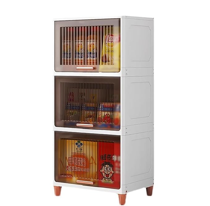 Plastic Storage Cabinet Flip-Top with Utility Storage Unit (White)