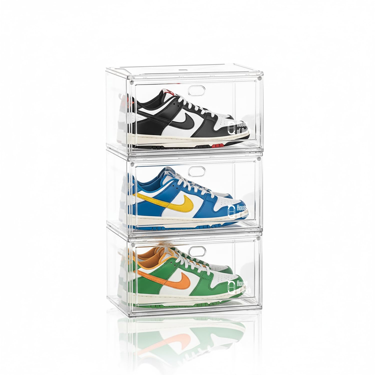 Shoe Storage Organizer Boxes White