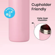 Sippease 950ML Stainless Steel Bottle with Straw