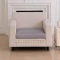 Zenith Luxury Chenille Sofa Mat - Grey Chenille Fabric 1 Pc