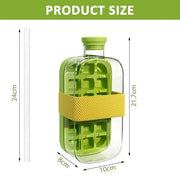 2-in-1 Ice Cube Bottle with Tray – Ice Maker & Water Bottle with Lid (800ml)