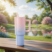 Stainless Steel Vacuum Tumbler with Straw and Lid & Handle - (1200 ML) (Solid colors)