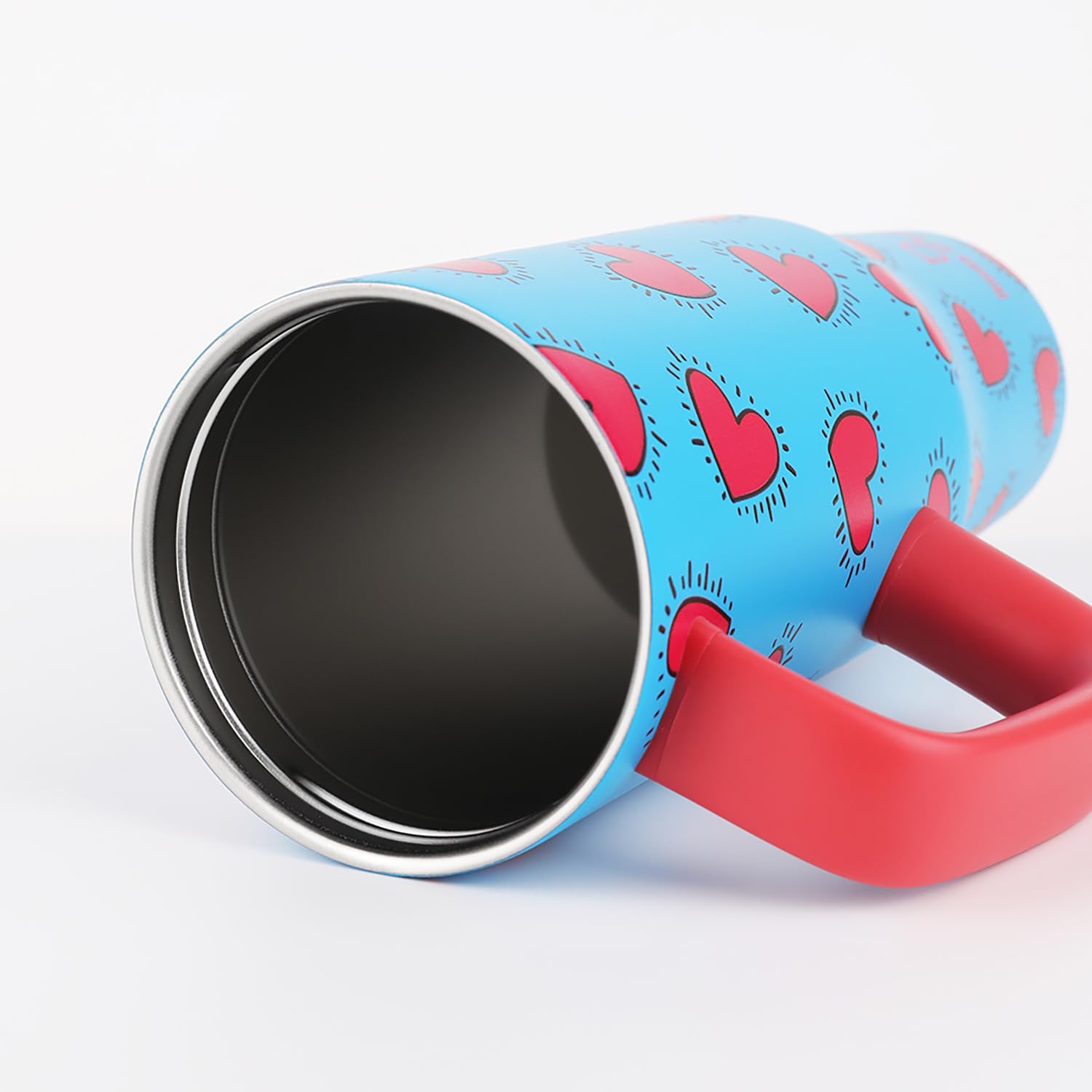 1200ML Stainless Steel Tumbler with Handle & Pop-Up Lid (Printed)