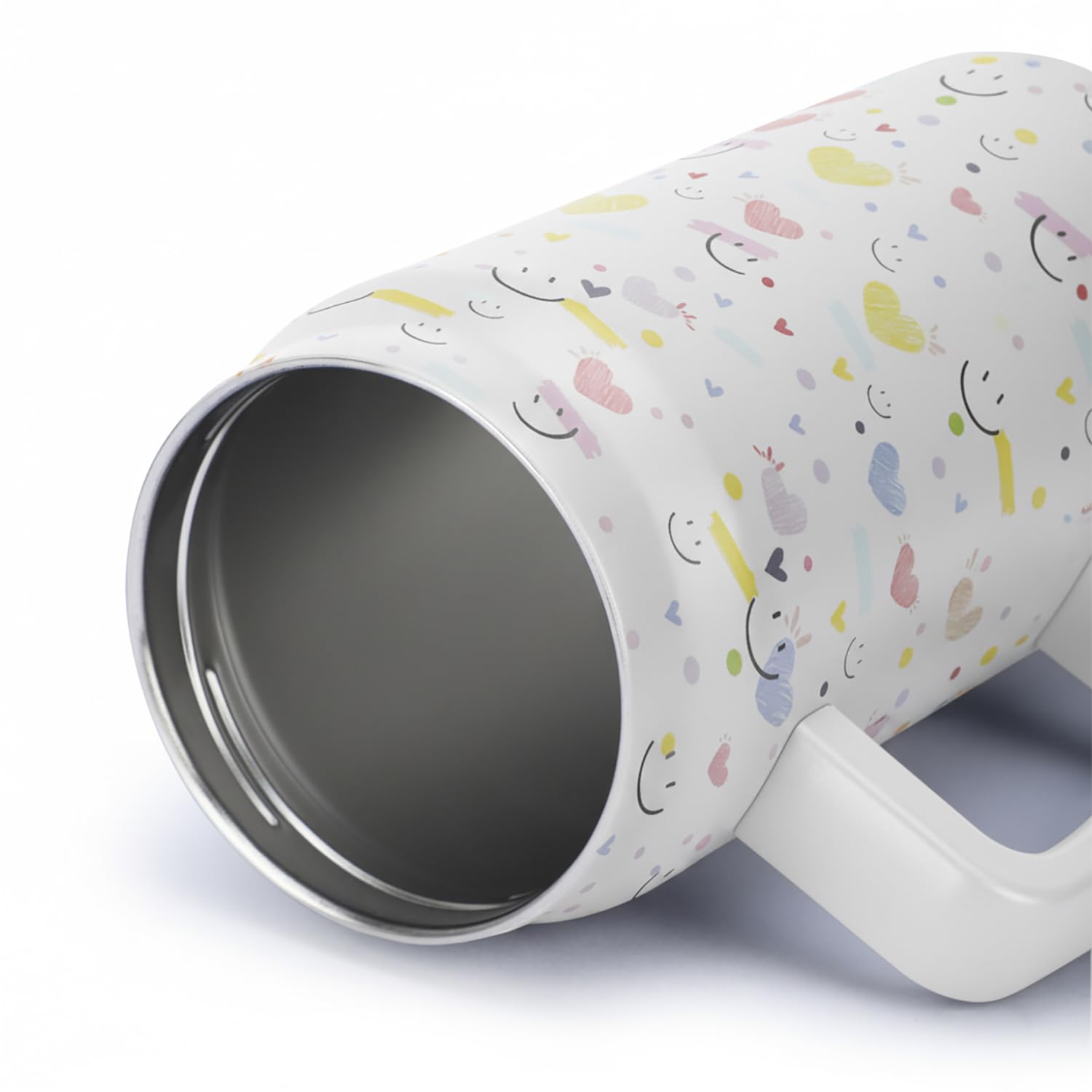 1500ML Mug Tumbler with Handle and Straw Lid (Printed)