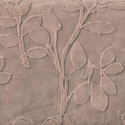 Rabbit Plush Sofa Mat Floral Design - Mocha
