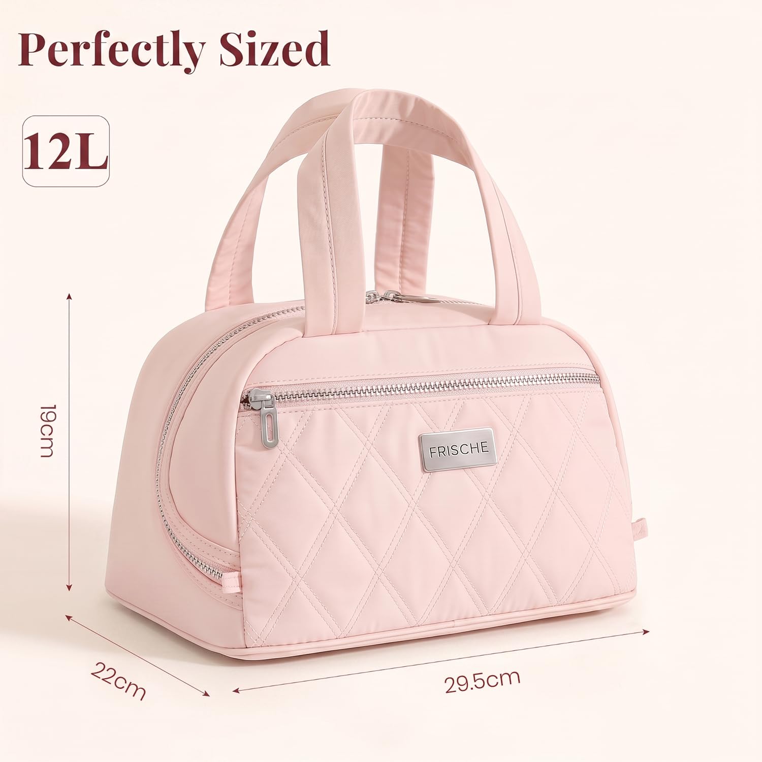 Insulated Lunch Bag Waterproof Satchel Lunch Tote with Zip