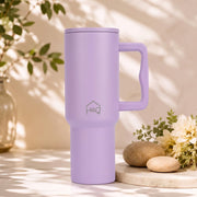 Stainless Steel Vacuum Tumbler with Straw and Lid & Handle - (1200 ML) (Solid colors)
