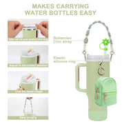 7 PCS Cup Accessories Set | Tumbler Accessories for 30oz & 40oz | Silicone Boot, Handle Strap, Coin Purse & Straw Covers(Tumbler Not Included)