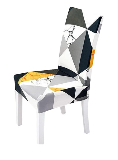 Elastic Chair Cover (Yellow Black Prism)