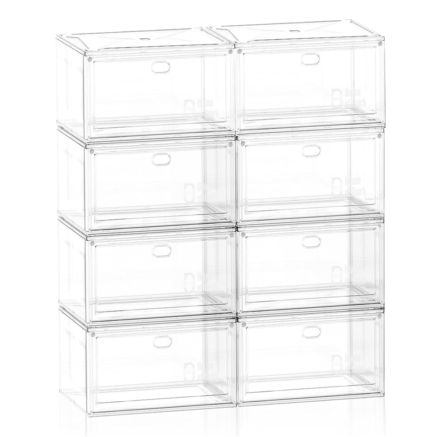 Shoe Storage Organizer Boxes White