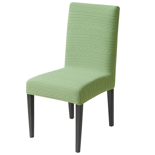 Flexible Stretch Dining Chair Cover – 220 GSM Jacquard Fabric (Green)