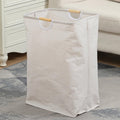 72 Litre Linen Cotton Collapsible Laundry Basket