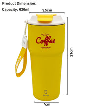 620ML Stainless Steel Coffee Mug & 2-in-1 Convertible Garment Duffel Bag with Shoe Pouch Set