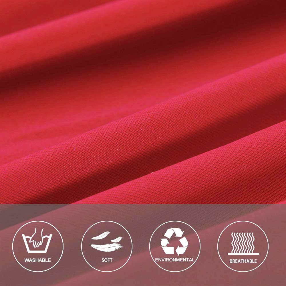 Polyester Solid Universal Sofa Cover (Red)
