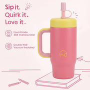 530ML Kids Tumbler Stainless Steel with Handle & Lid