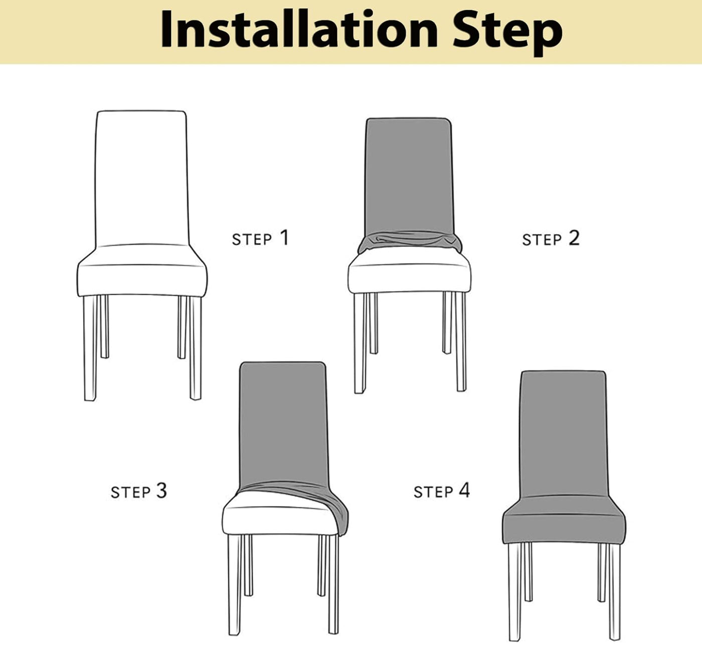 Elastic Chair Cover (Multi Ripple)