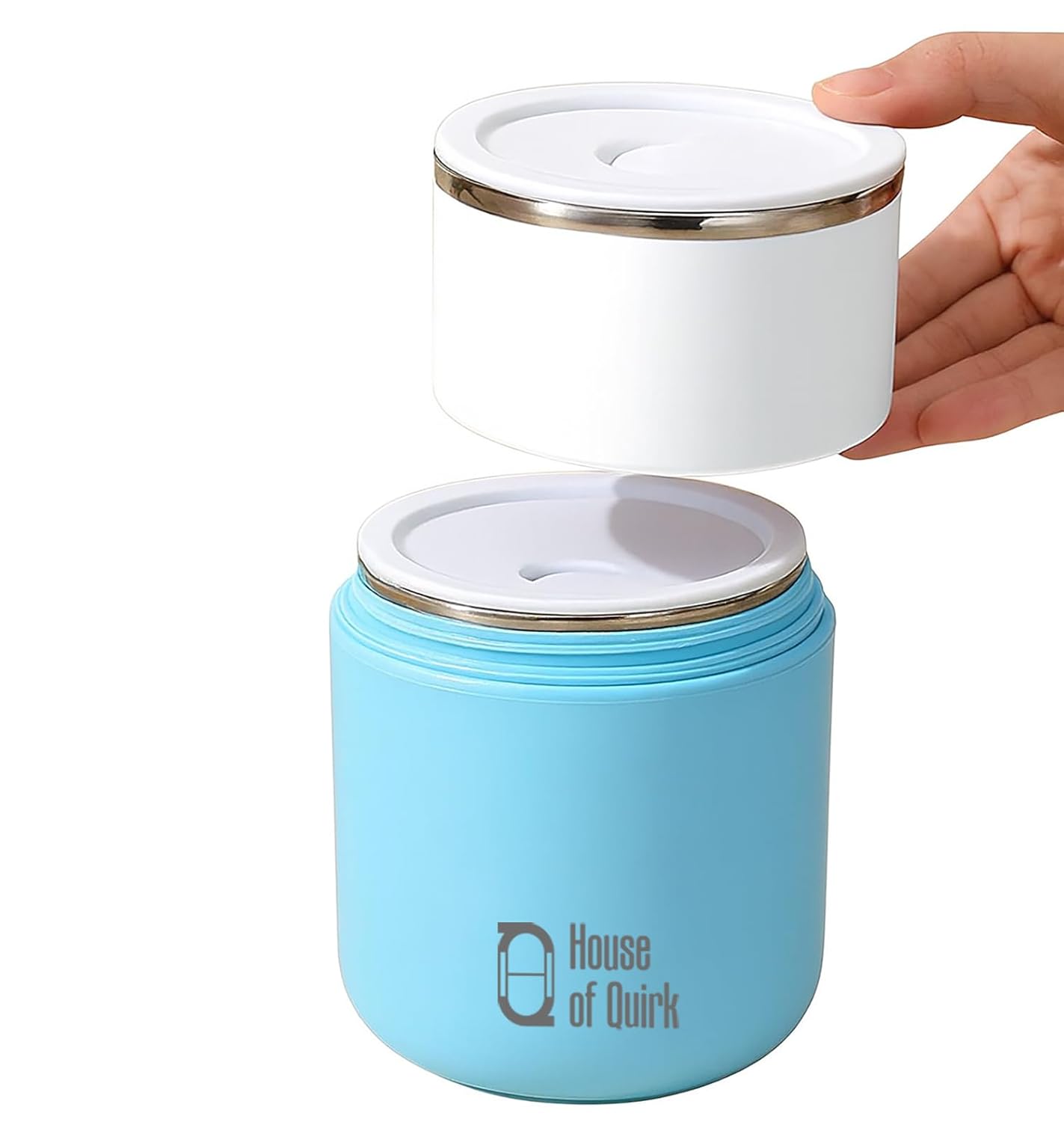 304 Stainless Steel Lunch Box - 820ml Double-Layer