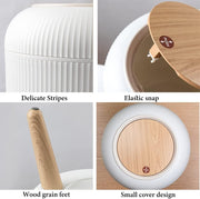 10 Liter Kitchen Dustbin Round (White)