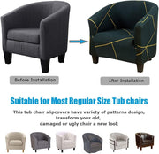 Club Chair Slipcover Tub Chair Cover Stretch Armchair Covers Sofa Cover