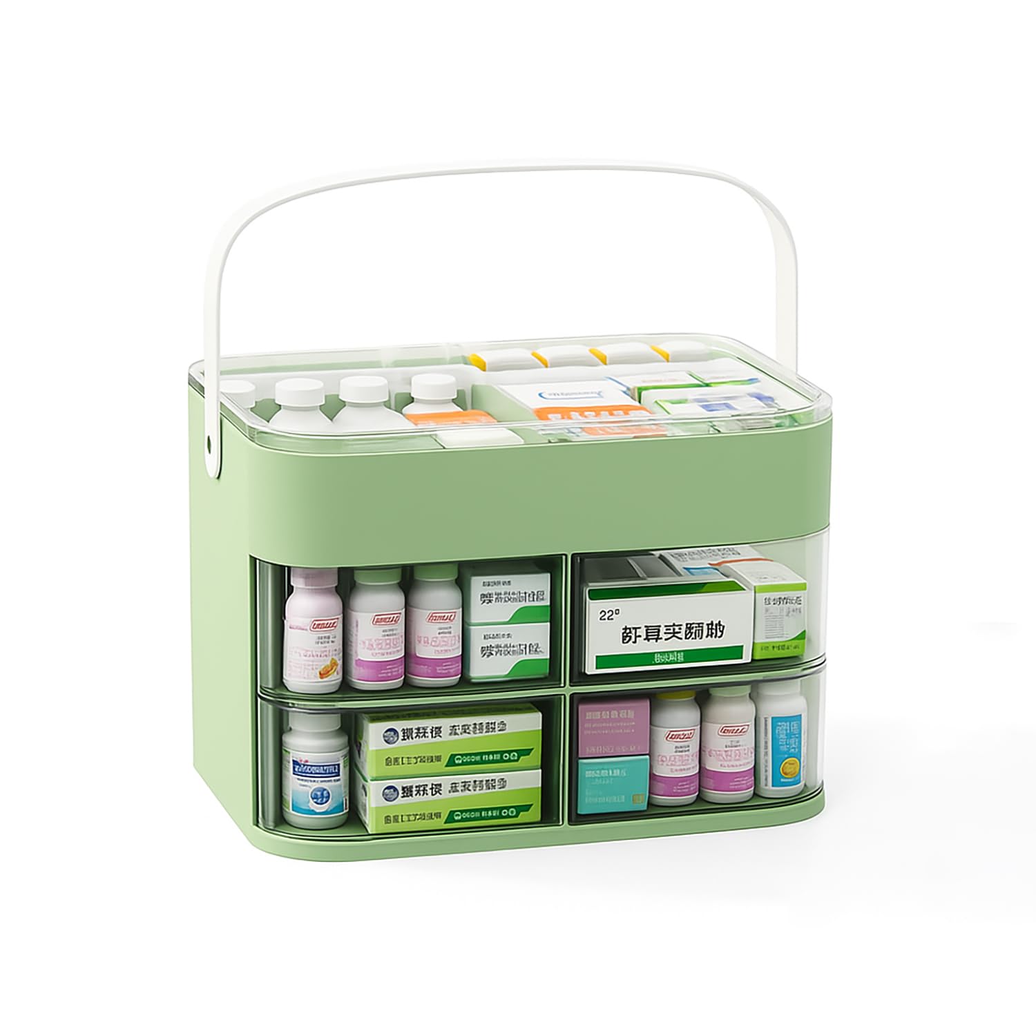 Large Capacity Multi-Layer Medicine Storage Box – Home & Family First Aid Organizer