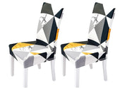 Elastic Chair Cover (Yellow Black Prism)