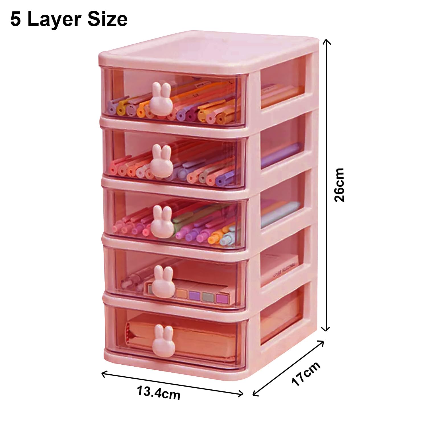 5 Tier Transparent Storage Box