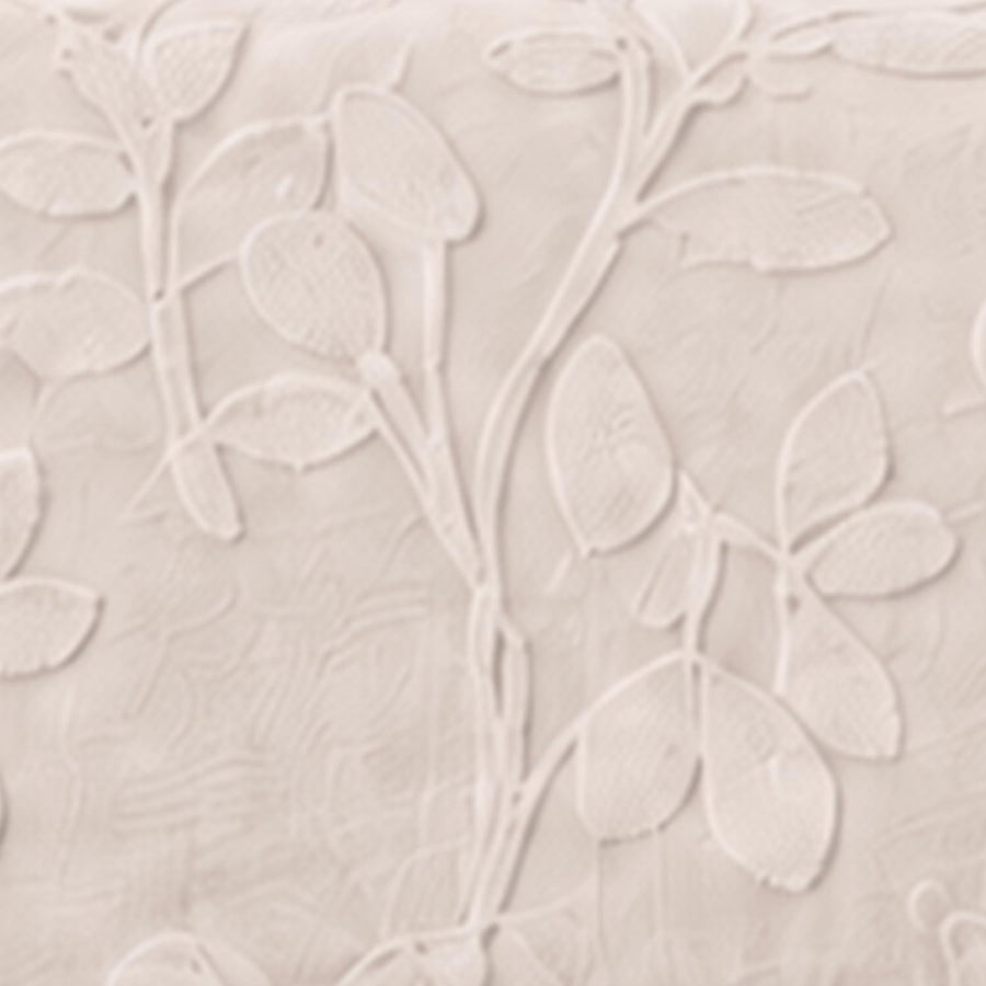 Rabbit Plush Sofa Mat Floral Design - Almond
