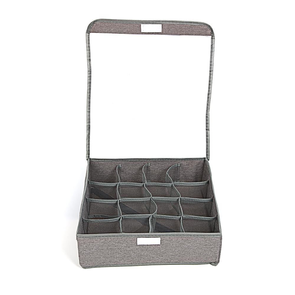 Foldable Drawer Organizer Closet Dresser Drawer Organizer (16 Slot)