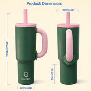 1200ml Insulated Stainless Steel Tumbler with Handle