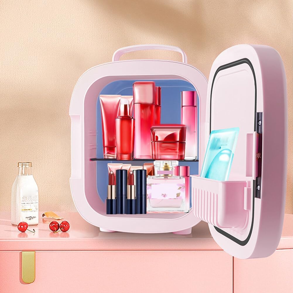 6L Beauty Mini Fridge Skincare Refrigerator with Touch Screen Led