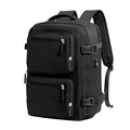 Backpack Man Travel Vacuum Compression With Pump Waterproof & Expandable (15.6", Black)