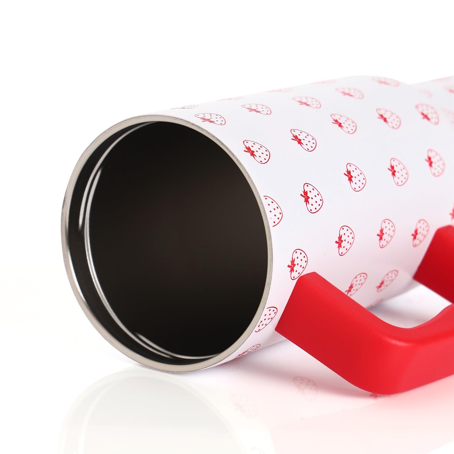 1200ML Insulated Stainless Steel Tumbler with Lid, Handle & Straws - (1200 ML)