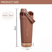 APEX 591ml Stainless Steel Gym Protein Shaker