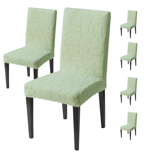 Premium Stretch Dining Chair Covers – 220 GSM Thick Jacquard Fabric- Green