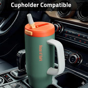 1200ML Stainless Steel Tumbler with Handle & Pop-Up Lid