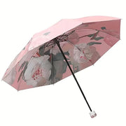 Elegant Compact Travel Folding Umbrella With Pouch