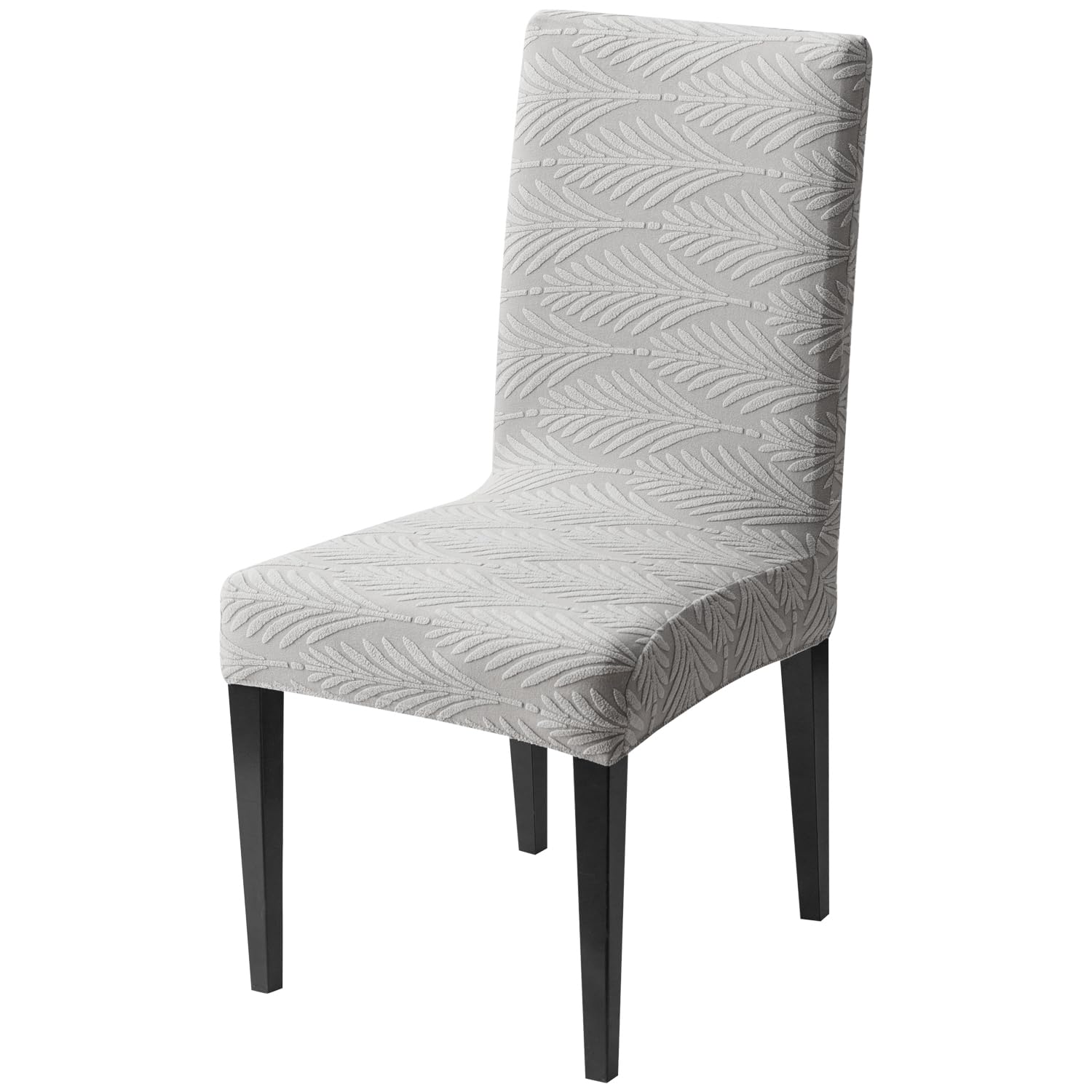 Universal Fit Modern Stretch Chair Cover – 220 GSM Jacquard Fabric (Grey)