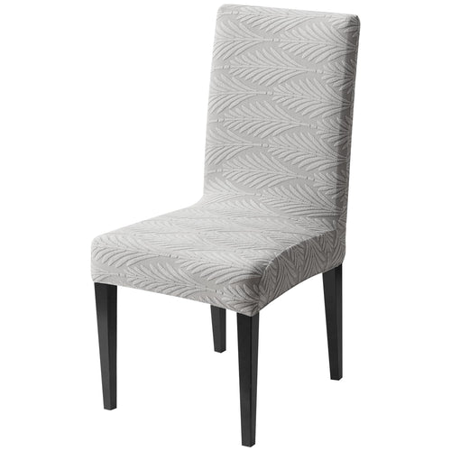 Universal Fit Modern Stretch Chair Cover – 220 GSM Jacquard Fabric (Grey)