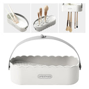 Makeup Brush Cleaning Tool with Drying Holder Mat