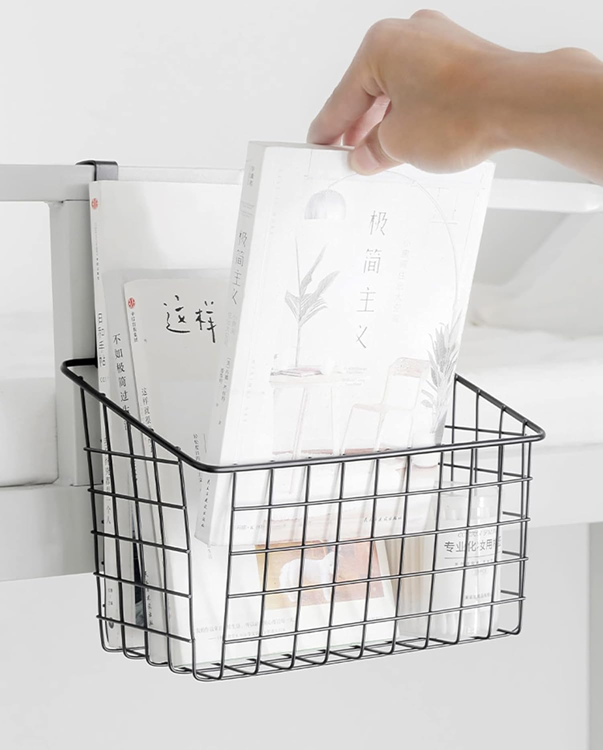 Over Door Hanging Storage Baskets – No-Drill Kitchen & Bathroom Organizer