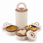 1400ml 304 Stainless Steel Lunch Box, 3 Containers
