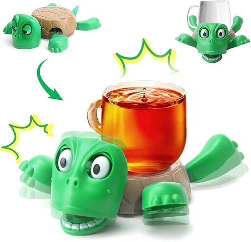 Turtle Coasters – Funny 3D Cup Coaster,Turtle Design (Green/Brown)