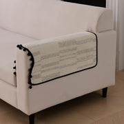 Grain Luxury Chenille Sofa Mat Four Seater - Ivory