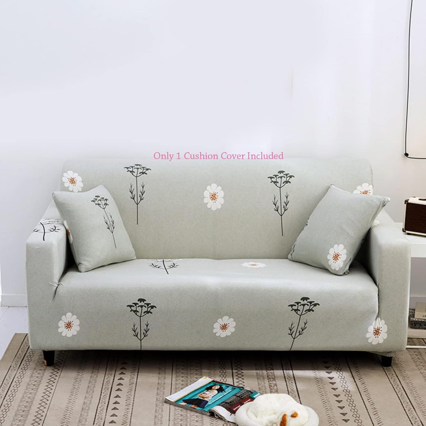 Universal Stretchable Sofa Cover-Grey Meadow