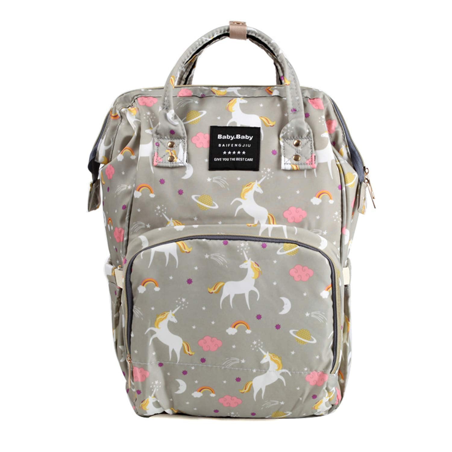 Baby Diaper Bag Maternity Backpack (Unicorn Printed)
