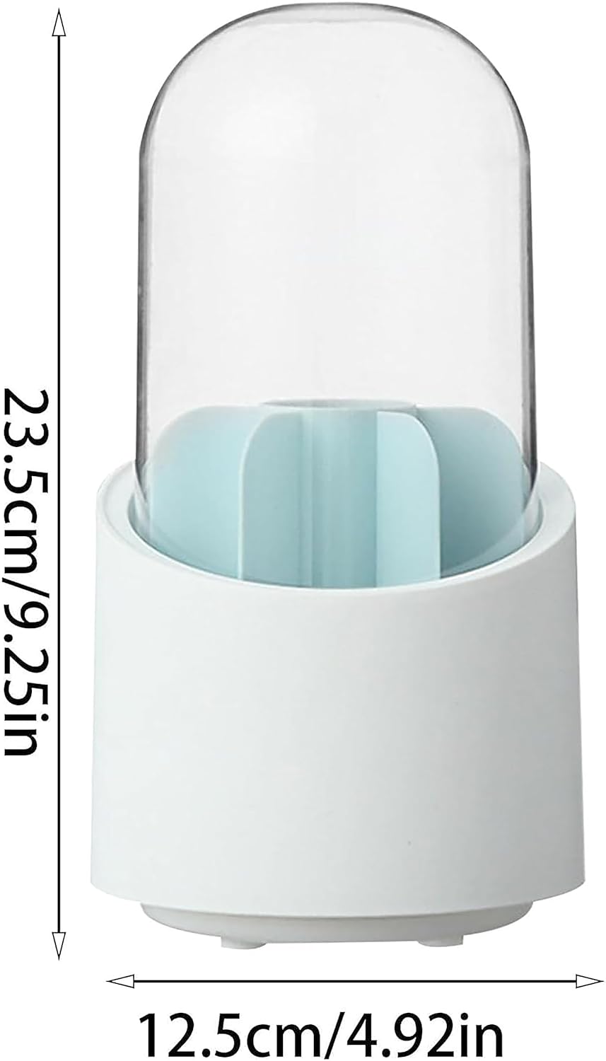 360 Rotating Cosmetics Make up Brush Organizer-Blue